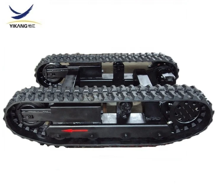 Expandable rubber tracked undercarriages for exploration machine crawler spider lift crane robot