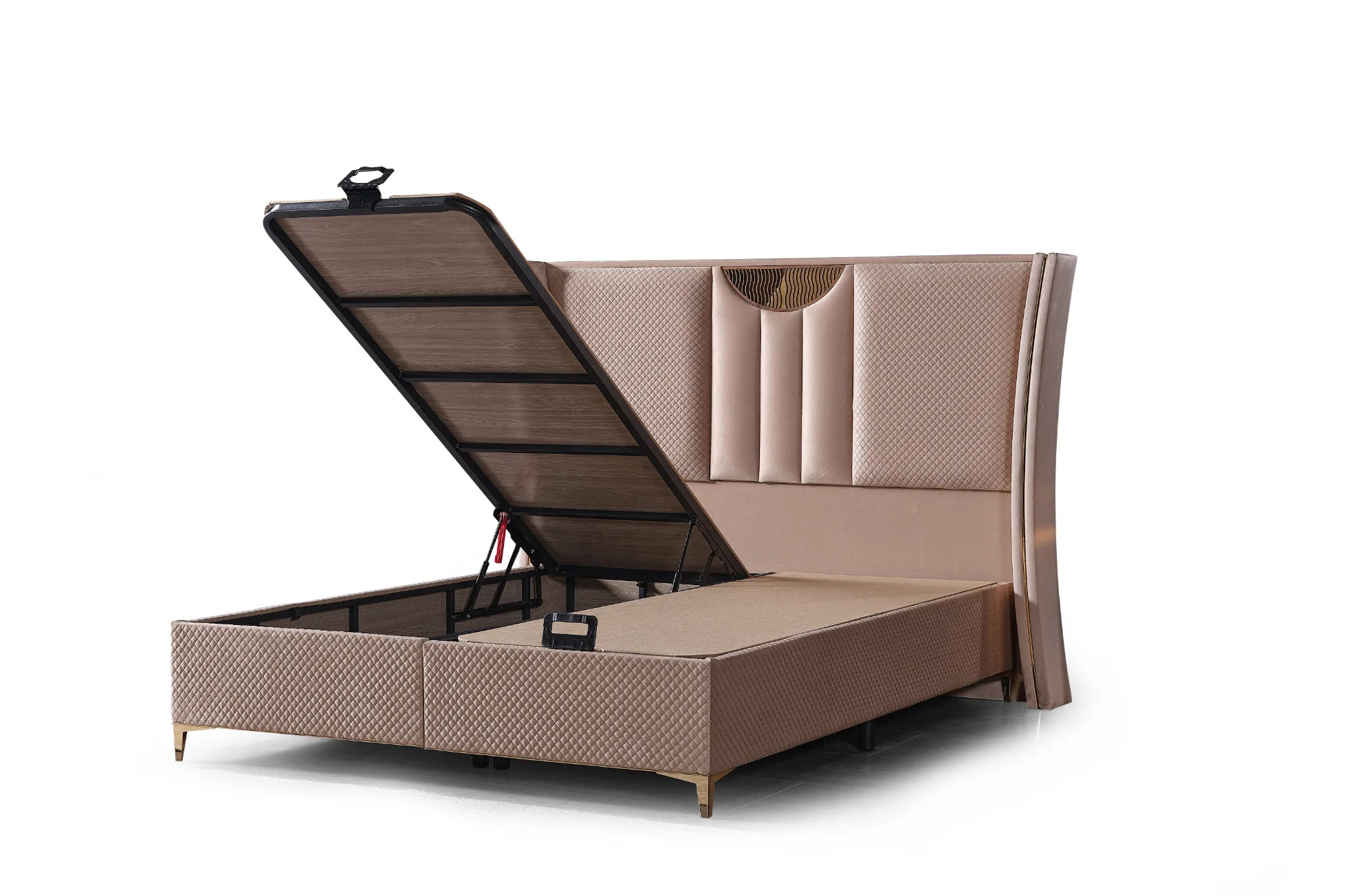 Hot Sale Soft Bed Modern Upholstered Fabric Bed Single Double King Size Bedroom Furniture