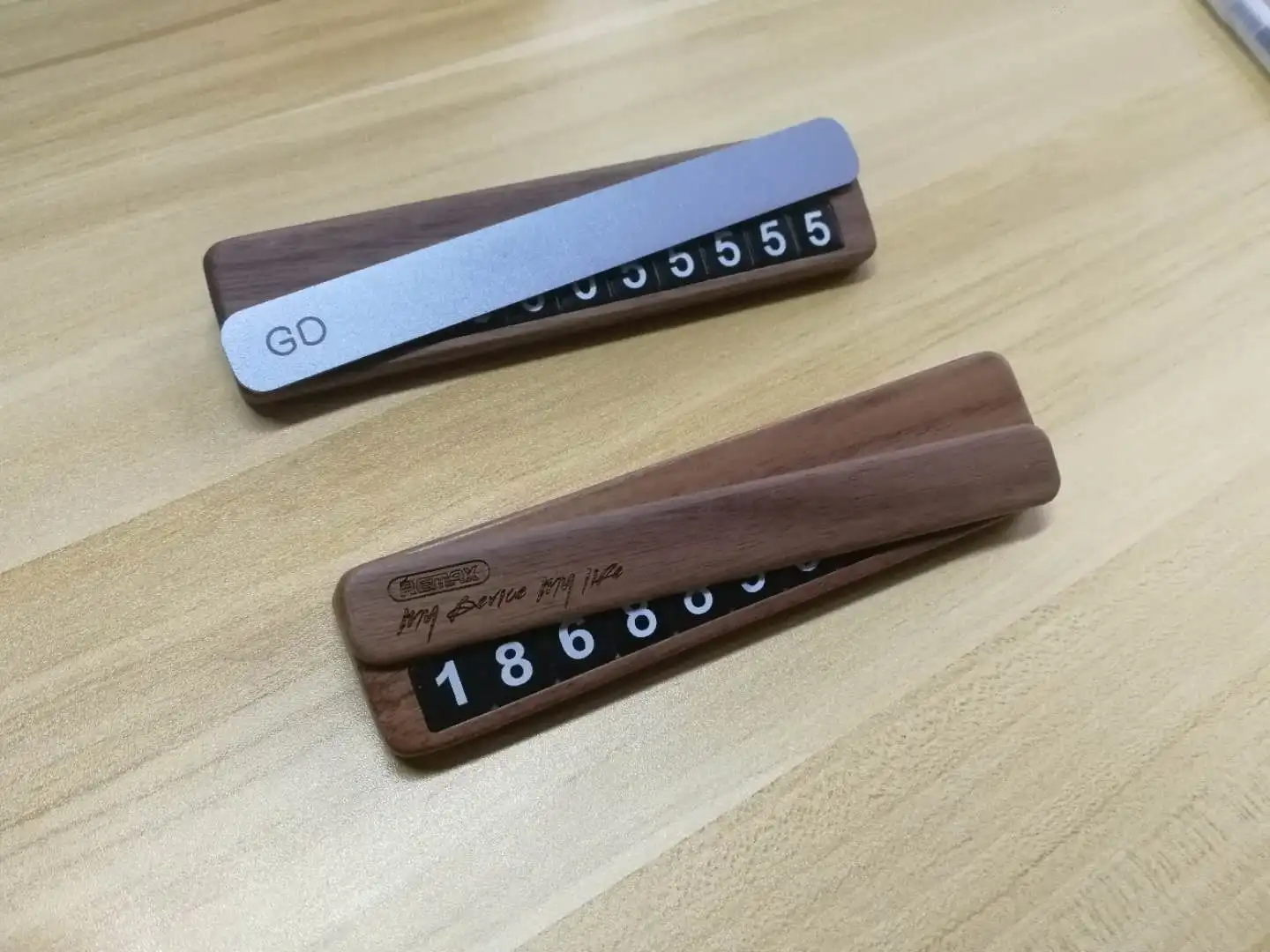 New Universal Creative Phone Number Plate Car Temporary Parking Card