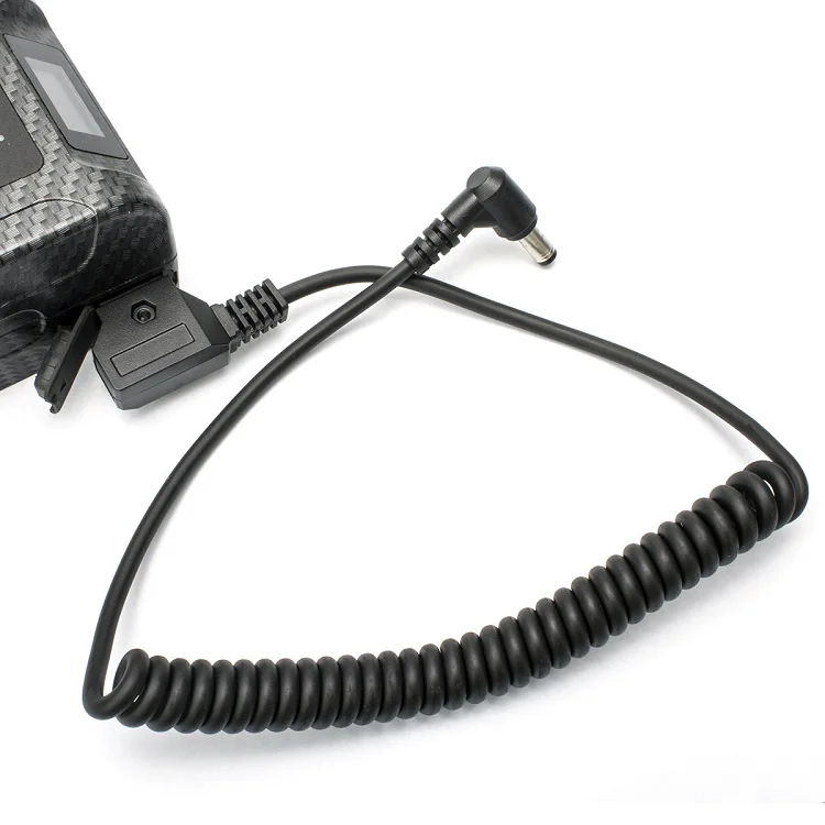 Connector D-tap type B male to DC elbow spring wire for BMCC BMPC 4K camera monitor and led camera film and television lamp