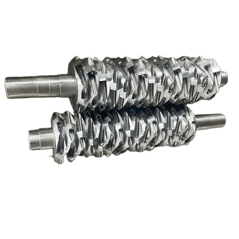 Professional Customization Recycled Plastic Thread Hole Single Shaft Shredder Blades And Crusher Knives Shredding Blades