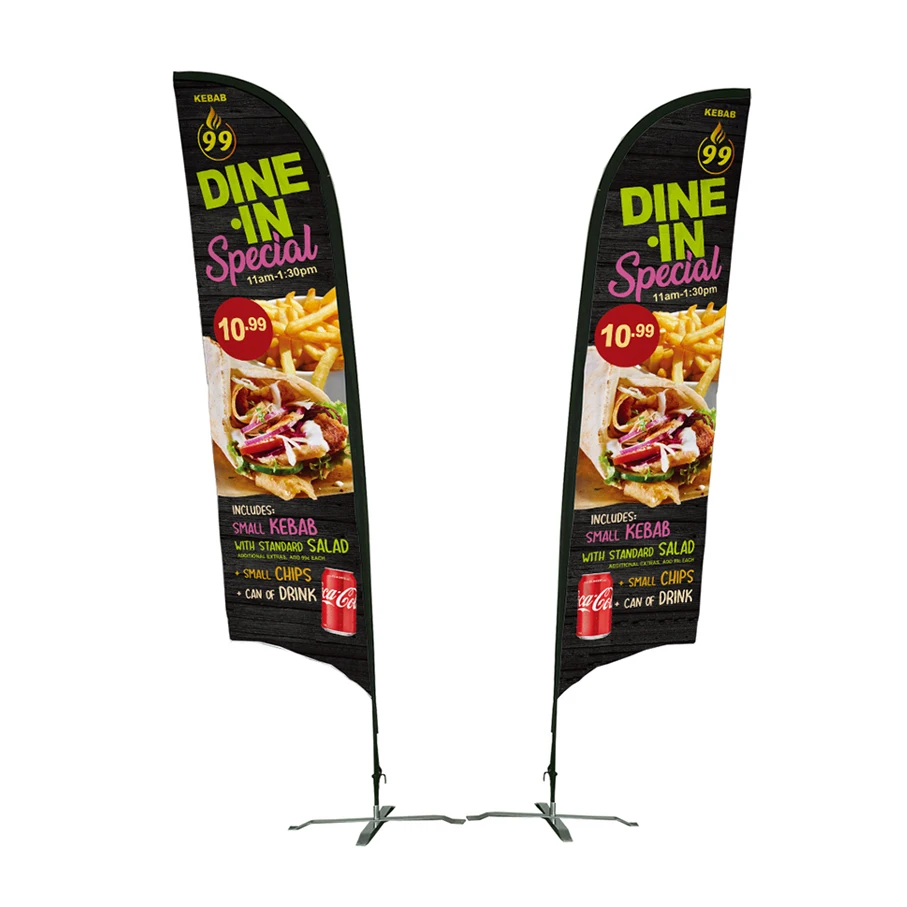 wholesales custom logo feather banner flags outdoor advertising flying xl beach flag with pole stand water base