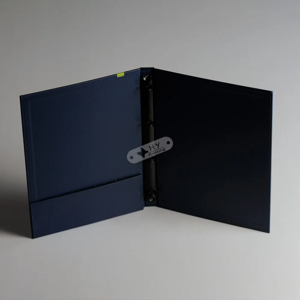 Bespoke Logo Buckram Cloth Covered Ring Binder Portfolio