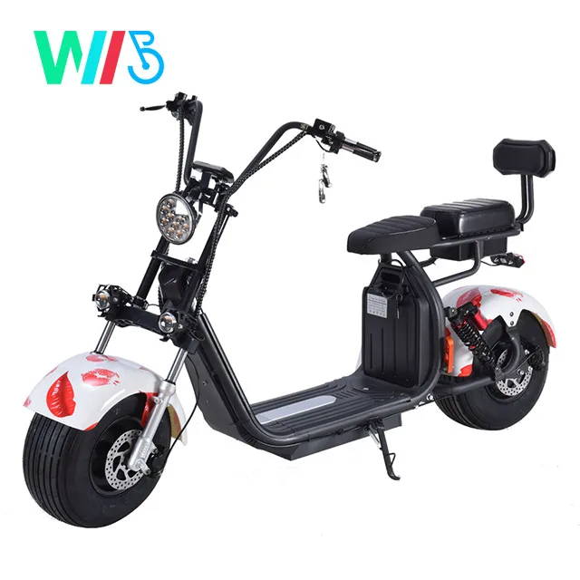 2022 Wide Tire Two Wheels Best Quality Moderate Price  COC/EEC Electric citycoco