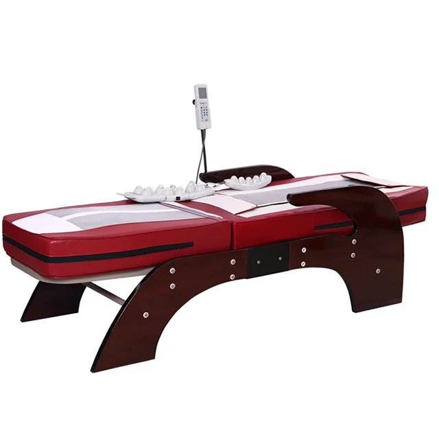Massage Electric Chiropractic Bed Whole Body Vibrating Jade Roller Thermal Heating Massage Bed
