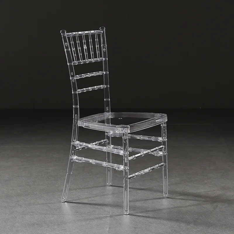 wholesale transparent wedding tiffany chairs plastic crystal acrylic outdoor chair