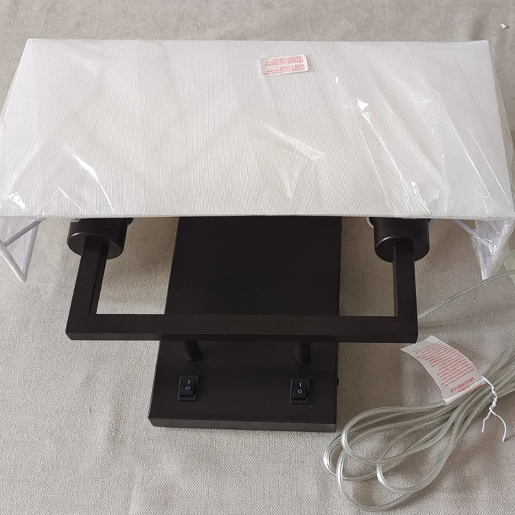 Hotel Bedroom Double Head Single Head Lamp Hotel Wall Lamp With Switches USB Outlets