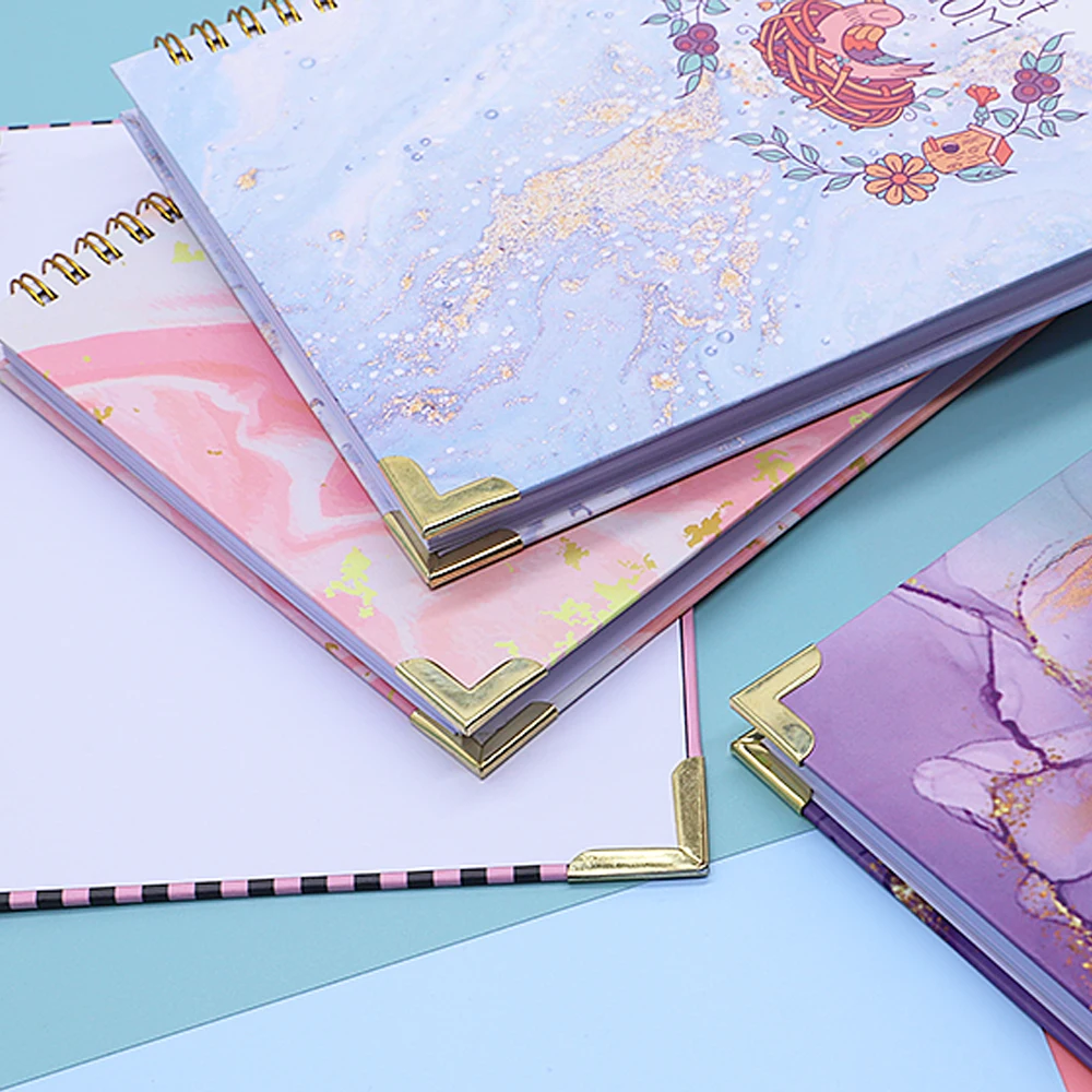 China Personalized 2023 Colorful Top Sales Fancy Decorative Spiral Notebook Journals