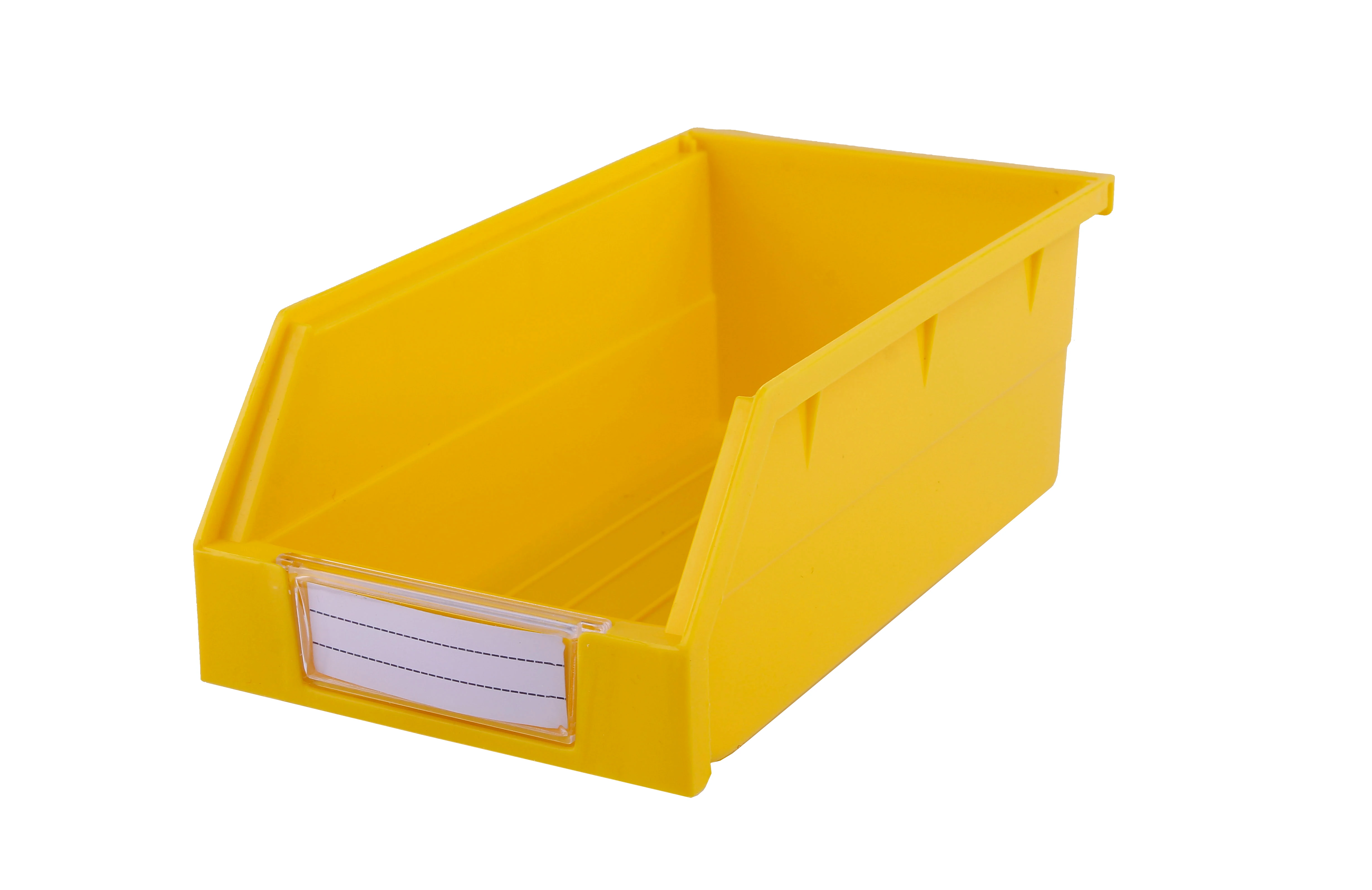 Shelving organizer plastic stackable bins shop use display hanging crate plastic tool storage bin