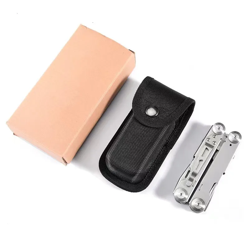 Multi Knife 12 in 1 Stainless Steel Foldable Pocket Multitool Pliers Multi tool With Sheath for Outdoor Survival Hiking Camping