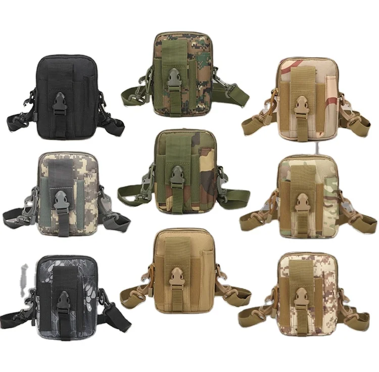 Cheap Tactical Molle Pouch Multipurpose EDC Crossbody Waistpack Fanny Pack Belt Mobile Phone Sling Case For Men Chest Waist Bag
