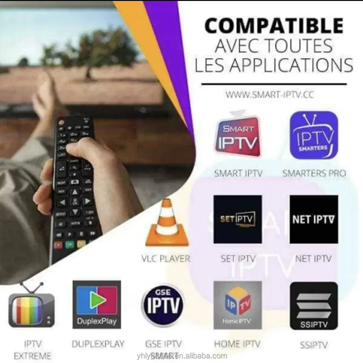 Support Android TV Box Phone PC France Spain UHD IP-TV 8K 4K M3U 24h Free Test