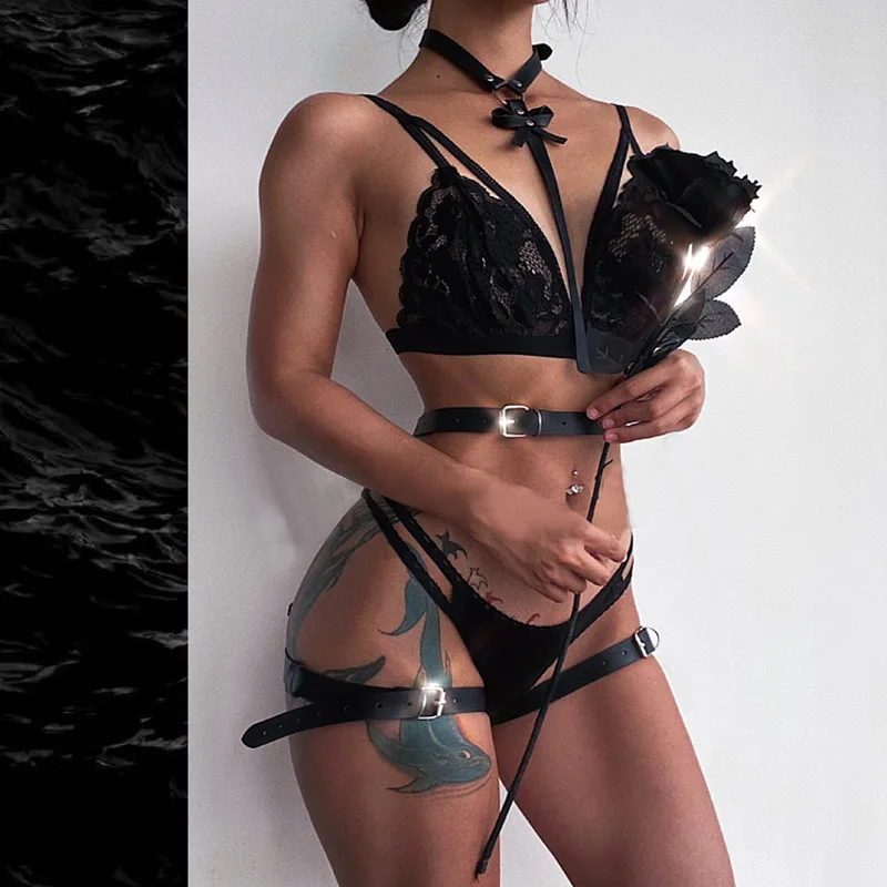 YILIMI Cool Mature Waist Leg Thigh Bondage Garter Belt Gothic Body Sexy Lingerie Leather Harness Women
