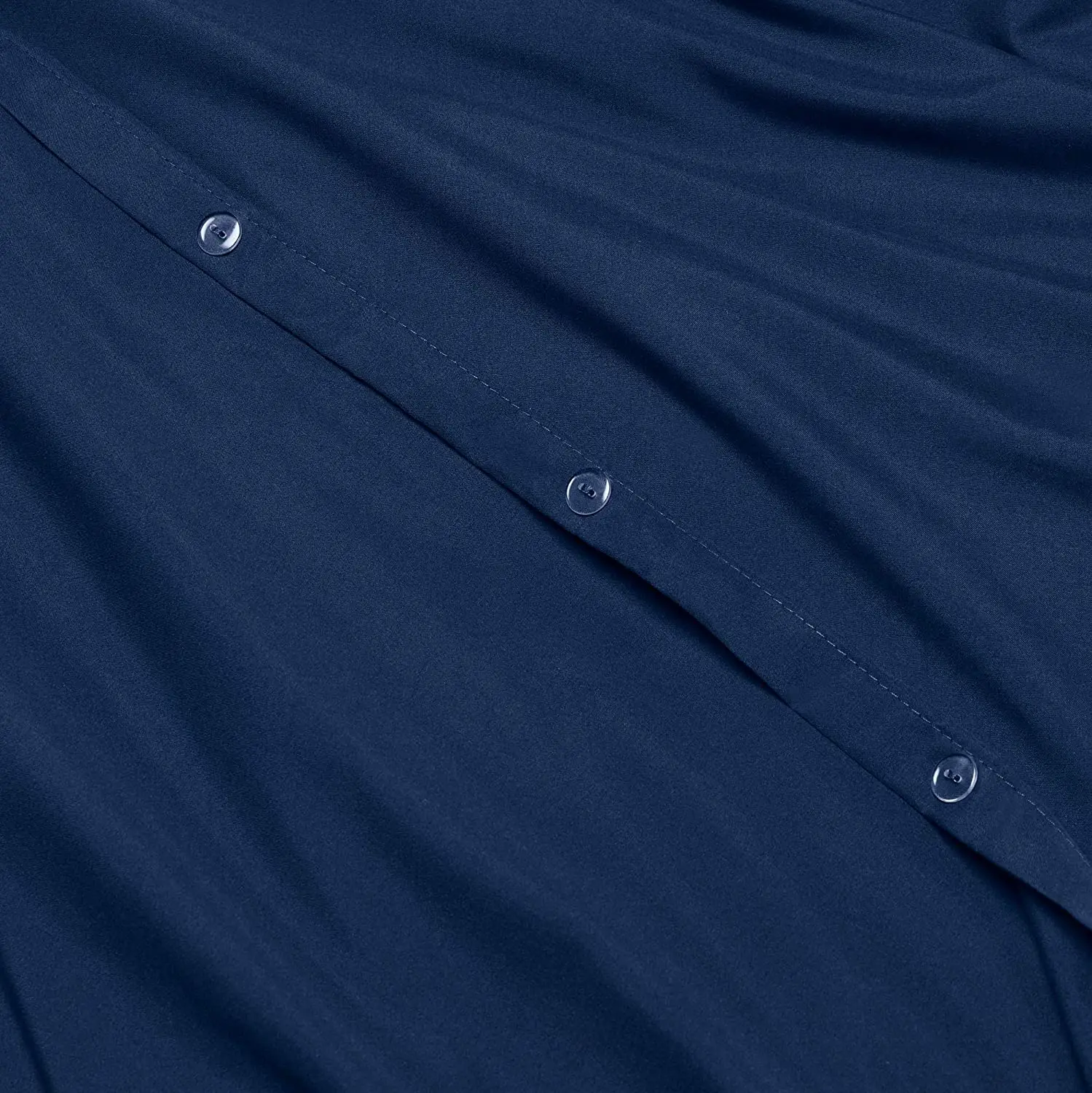 
Navy Bedding Duvet Cover 3pcs Set Soft Double Brushed Microfiber Comforter Cover with Button Closure and 2 Pillow Shams 