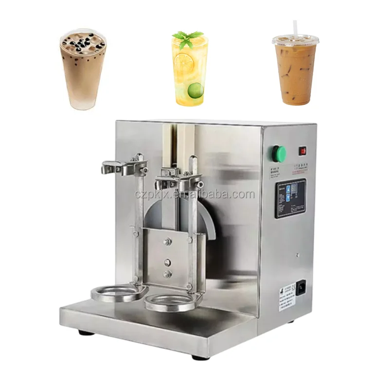 Double Head Automatic Boba Tea Shaker Milk Tea Shaking Machine for Bubble Tea