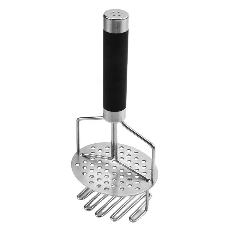 Stainless steel manual food press mill potato fruit and vegetable grinder masher professional potato masher