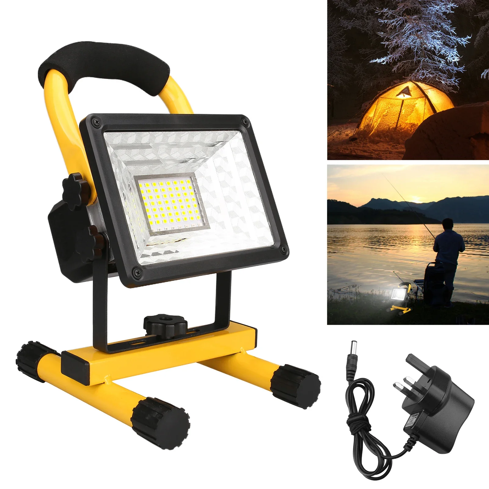 2024 Hot Solar 14000mah Angle Adjustment Power Display Usb Rechargeable Aluminum Alloy Led Torches Flashlight Led Work Light