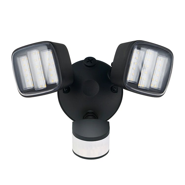 Motion Sensor Security Gate Energy Outdoor Garden Triple Head Led Motion Security Light Lamp