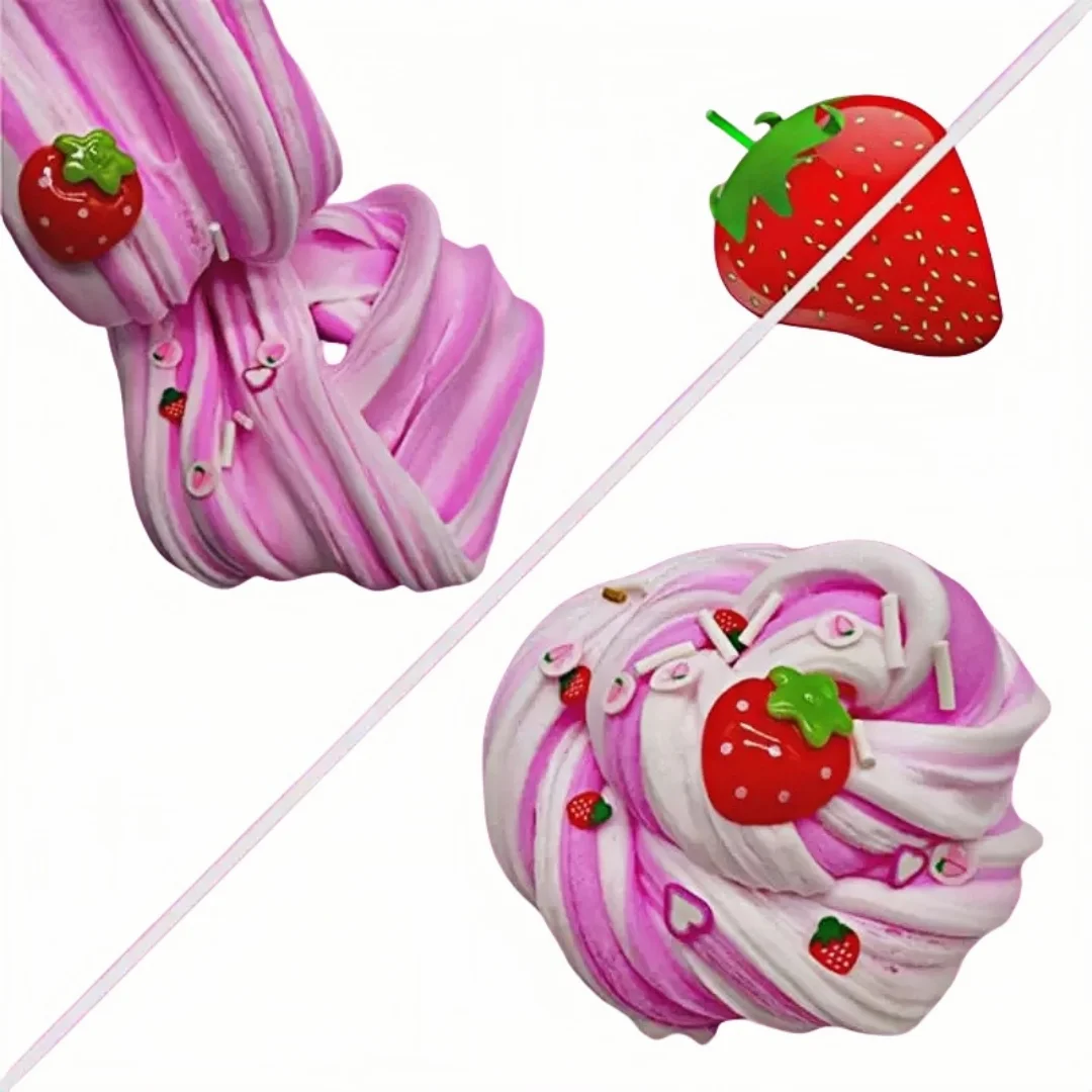 Butter Slime Kit Soft Butter Candy Slime Kit Non-Sticky DIY Stress Relief Slime Toy for Kids