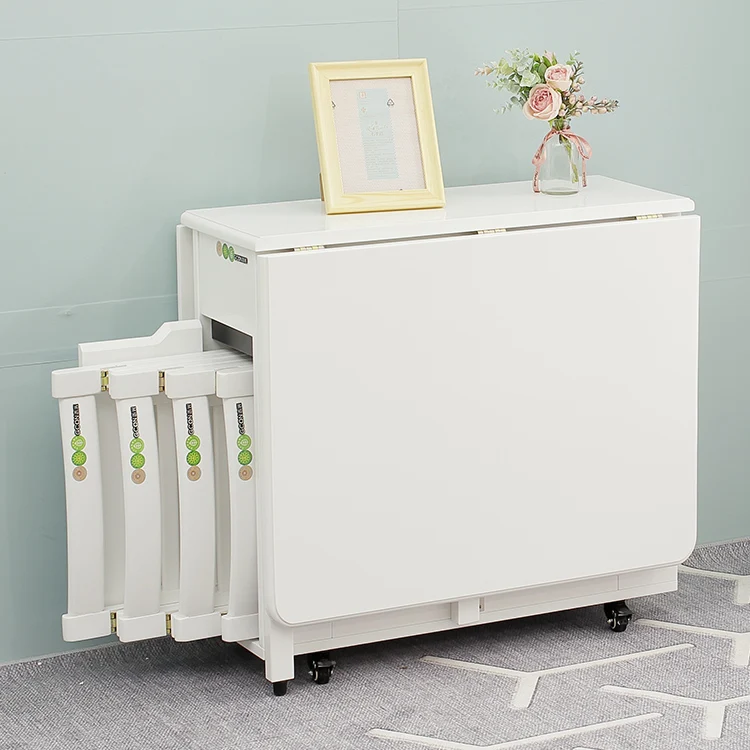 Раздвижной Многофункциональный обеденный стол из массива дерева, современный роскошный набор