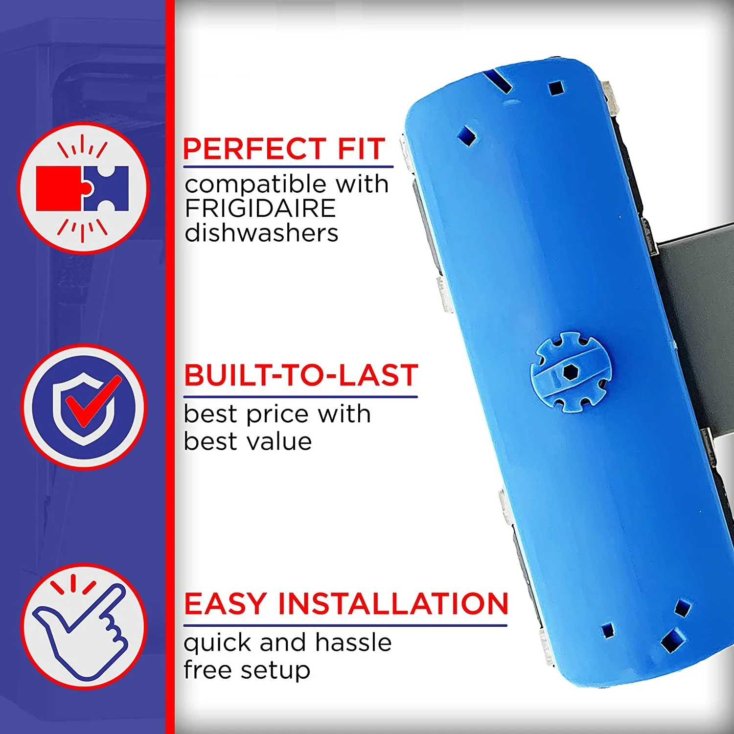 5304506660 Whole Parts Upgraded Dishwasher Lower Spray Arm Part - Replacement and Compatible With Some  Dishwashers