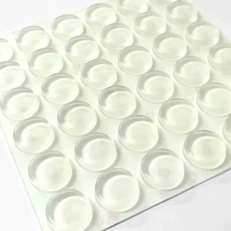 10mm to 25mm column shape Self Adhesive Clear Cupboard Door Drawer Bumpers for Kitchen Cabinets Cutting Boards Picture Frames