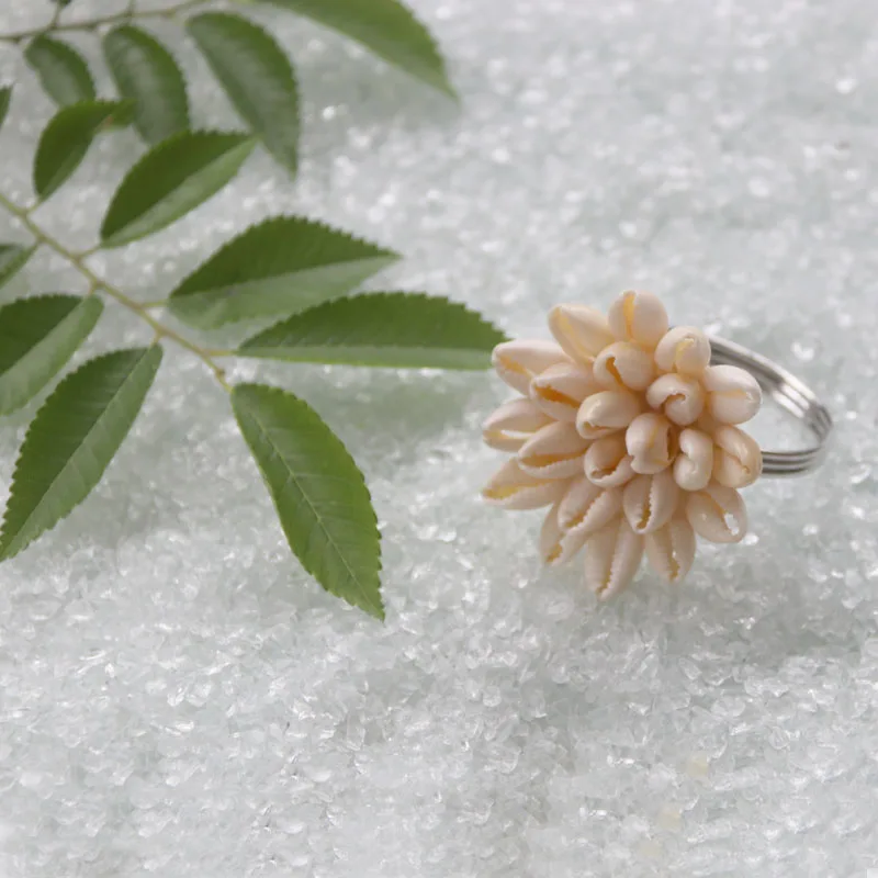 16 Styles Shell Flower Napkin Rings Natural Shell Napkin Holders Coastal Beach House Table Decor