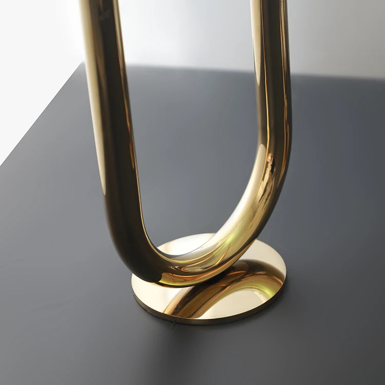 Gold candlestick stands stainless steel craft iron candlestick
