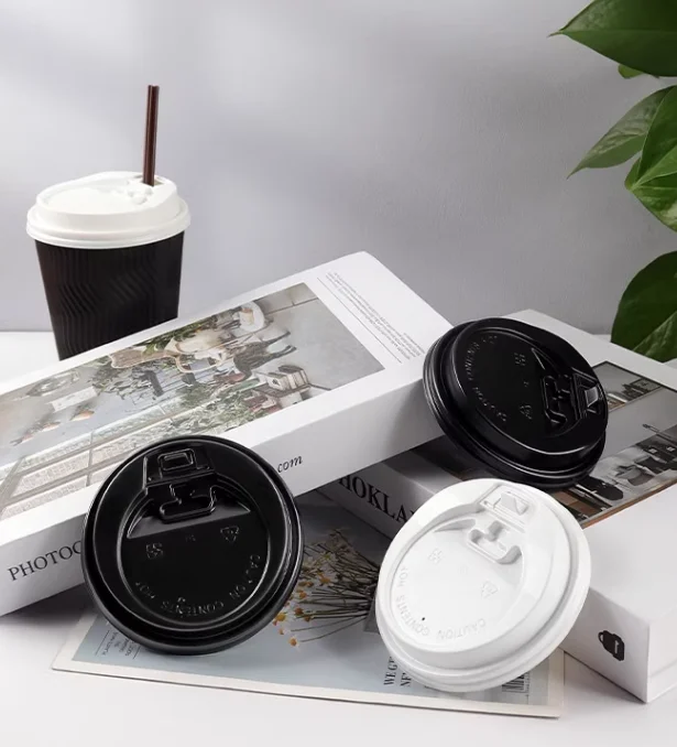 80mm diameter disposable sharp mouth  cup lid plastic cup lid hot and cold drink coffee cup