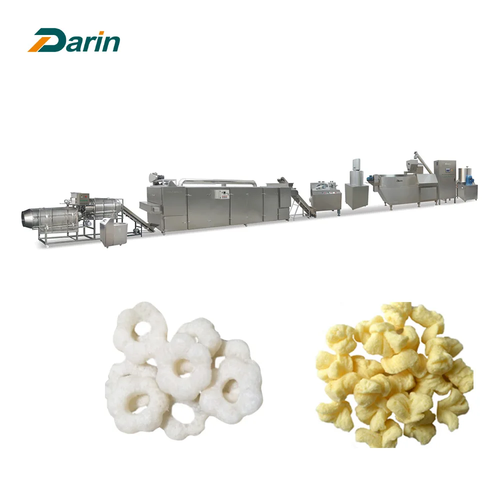 Cream corn stick bar automatic cut-off puffing food snack puffed extruder machine