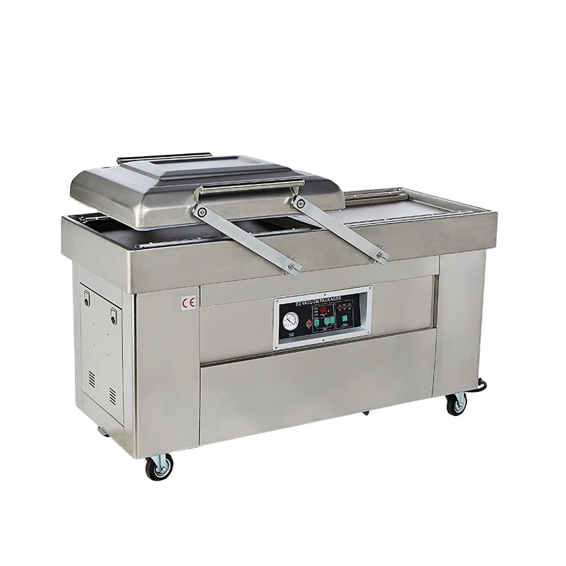 Peanut Bean foods Bread Double chamber 500 600 models vaccum shrink and packing machine