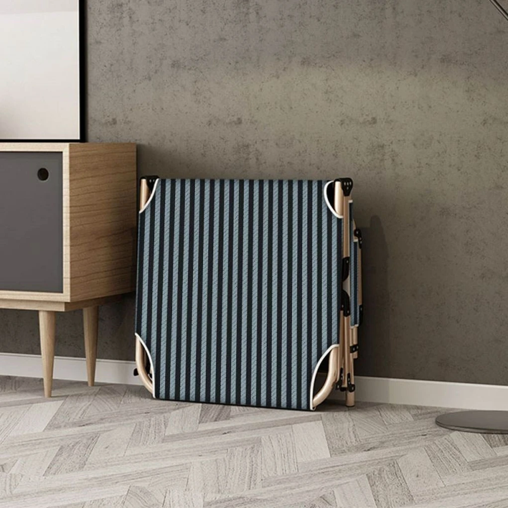 A Portable Single Bed with Soft Mattress and Multifunctional Design