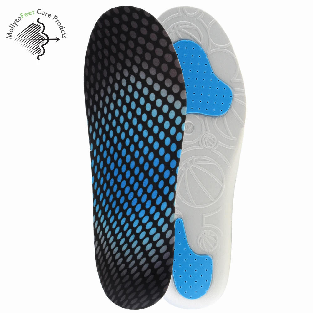 Hi-poly material custom design printed Metatarsal Support Shock absorption insole for sport shoes