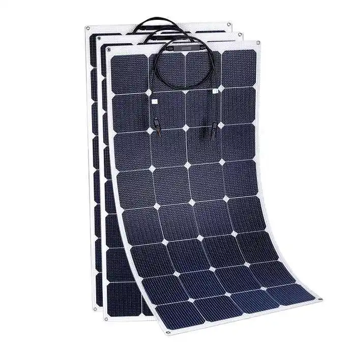 High Efficiency Custom 100W Outdoor Thin Film Lightweight ETFE 18V Shingled Flexible Solar Panel