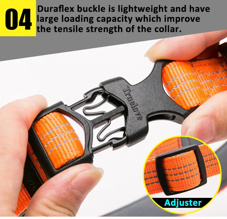 TRUELOVE New Fashion E Unique Solid Plain Blank Italian Pet Durable Real Leather Dog Collar