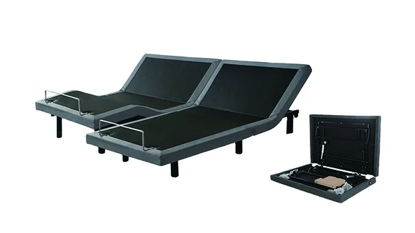 Split King Adjustable bed base with Wireless Remote Head and Foot Incline and No Tools Required Assembly
