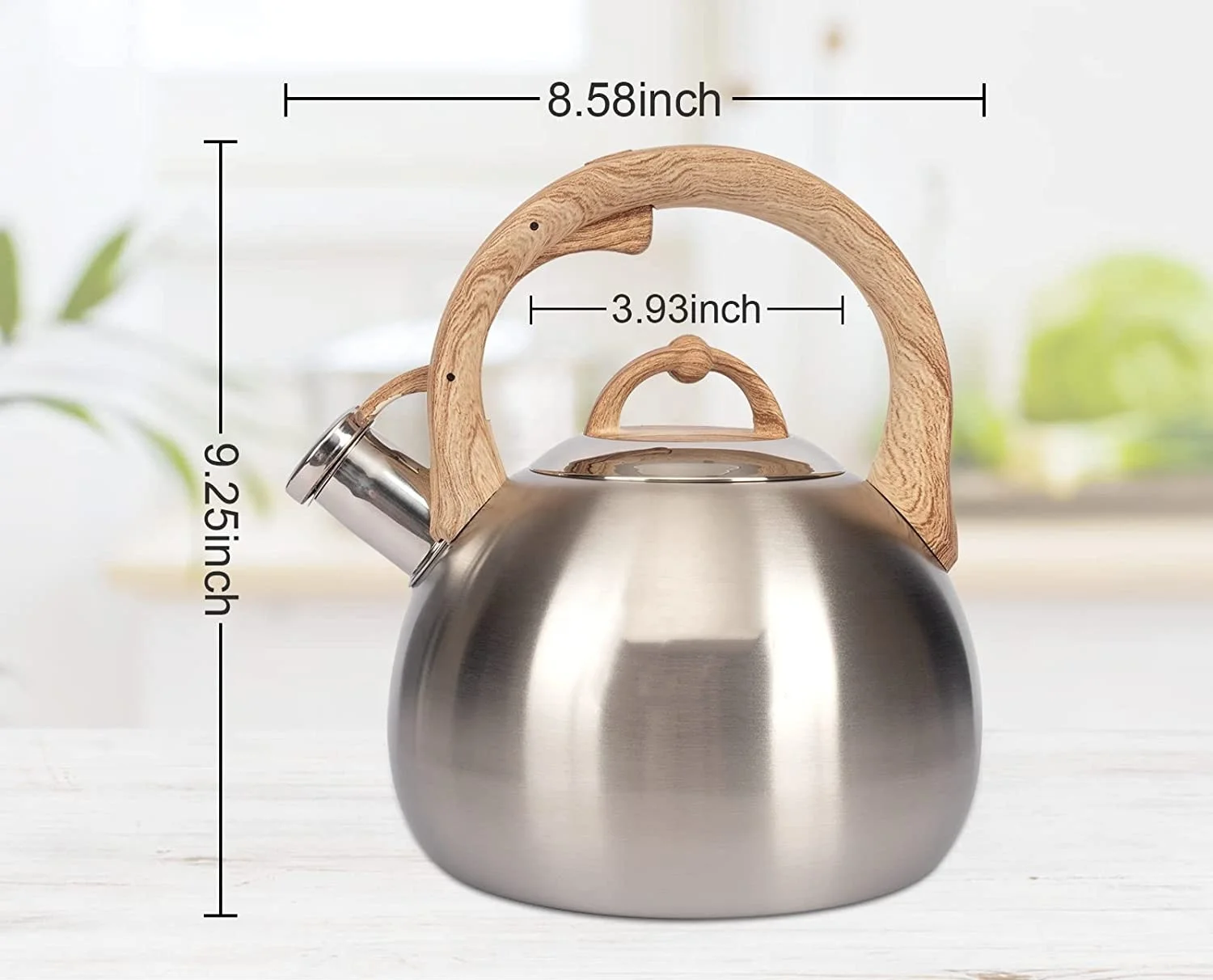 Wholesale Customized High Quality 3.0L Tea Kettle Stainless Steel Whistling Kettle