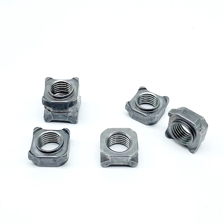 M4 M5 M6 M8 M10 M12 M14 M16 Carbon Steel Stainless Steel Din 928 Plain Square Weld Nut with Factory Price
