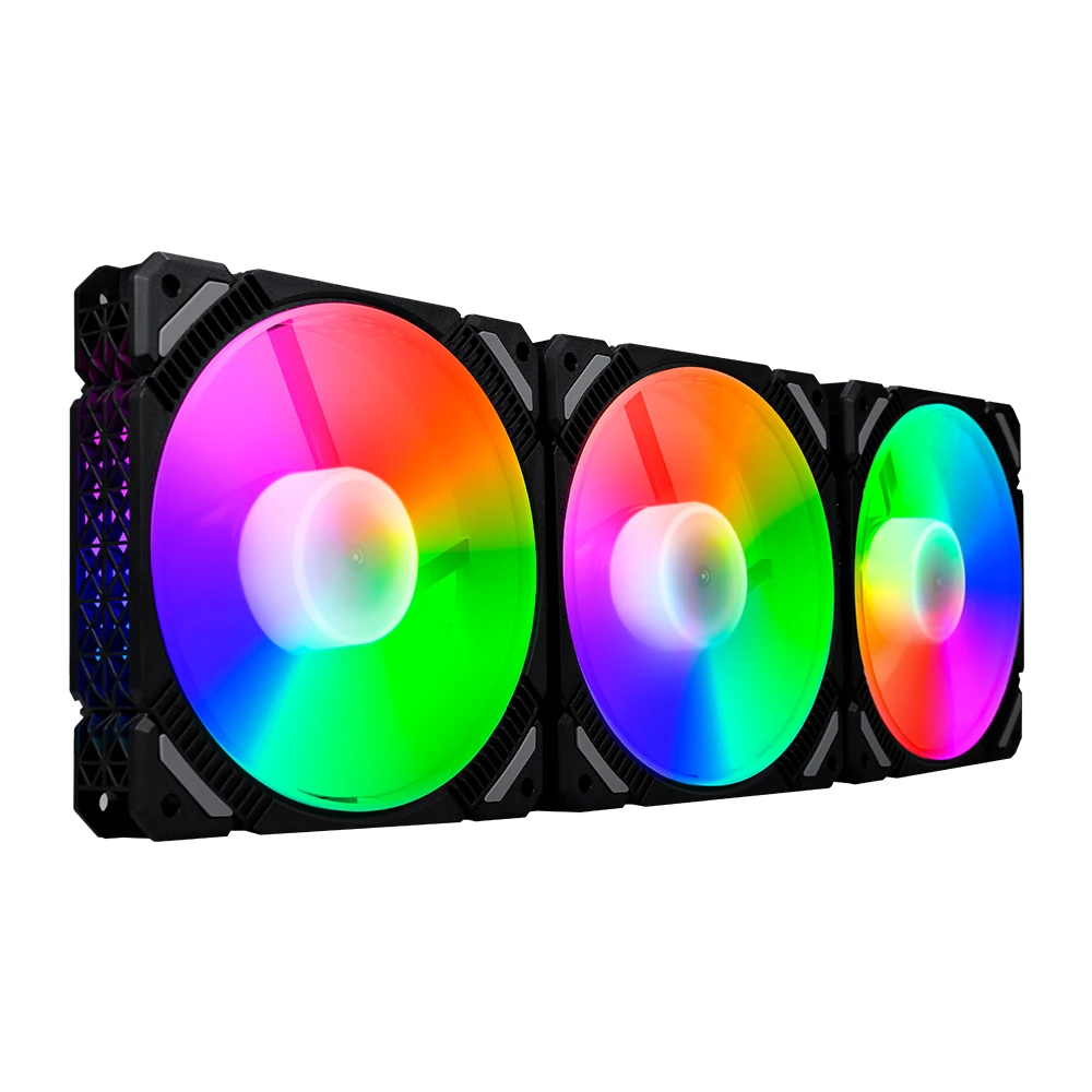 Готовый к отправке RGB электрический кулер вентилятор 120 мм