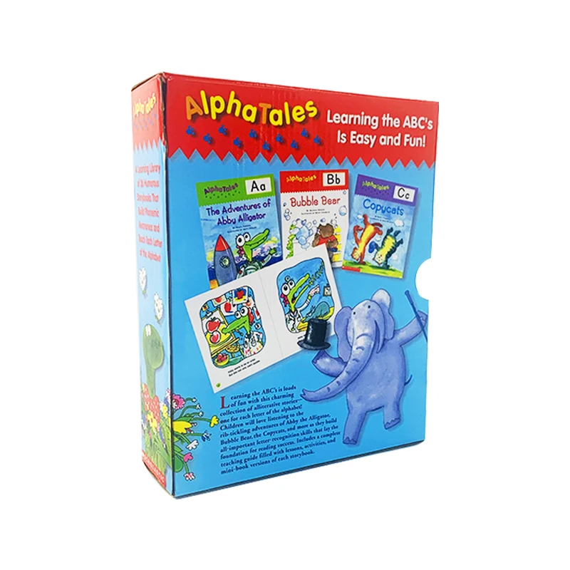 Набор alphatals из 26 книг и 1 обучающей книги на английском языке оригинал A To Z Веселая история книга с картинками