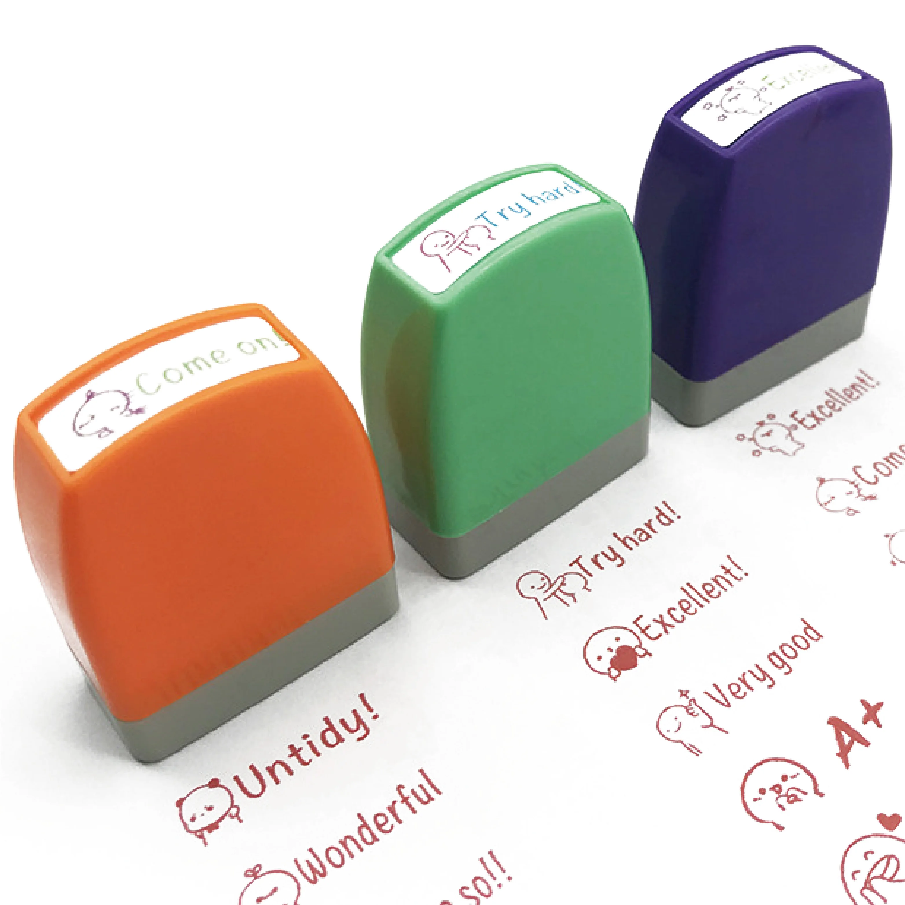 Teacher Self Inking Children Stamps School Reward Stamps Wholesale Teacher Stamp Set/