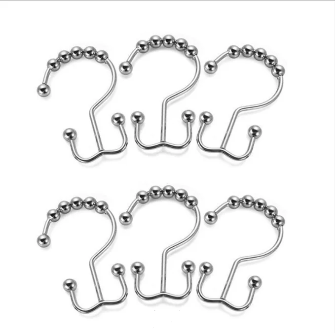 Priced direct selling rustproof Premium Shower curtain 100% Stainless Ring Accessories curtain hook