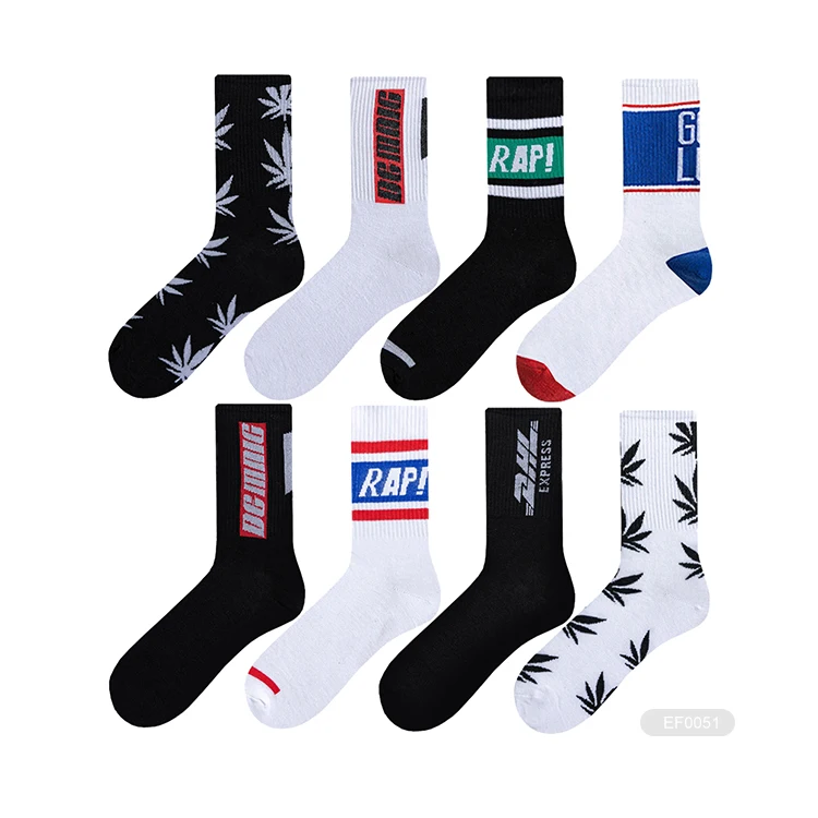 JD- O117 custom skate socks custom skateboard socks custom skate socks black