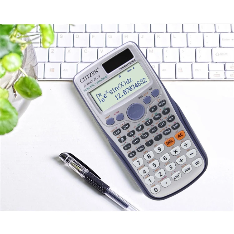 Mathematical Electronic Lcd Dual Power Supply Solar Cell Scientific Calculator