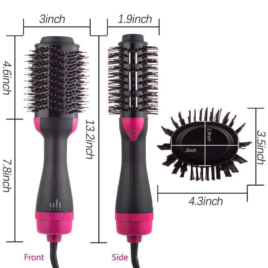 Cheap Price Heating Hair Straightener Styling Comb Electric Curler Mini Hot Air Brush