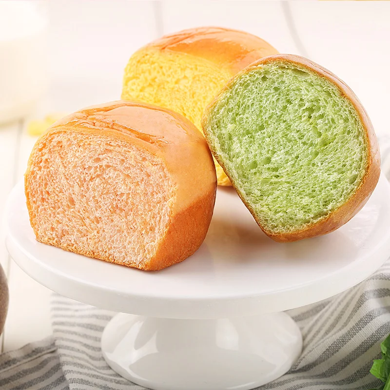 bai cao wei flavor vegetables and fruits bread 1kg coarse grain cake dessert hand tear  snacks casual breakfast