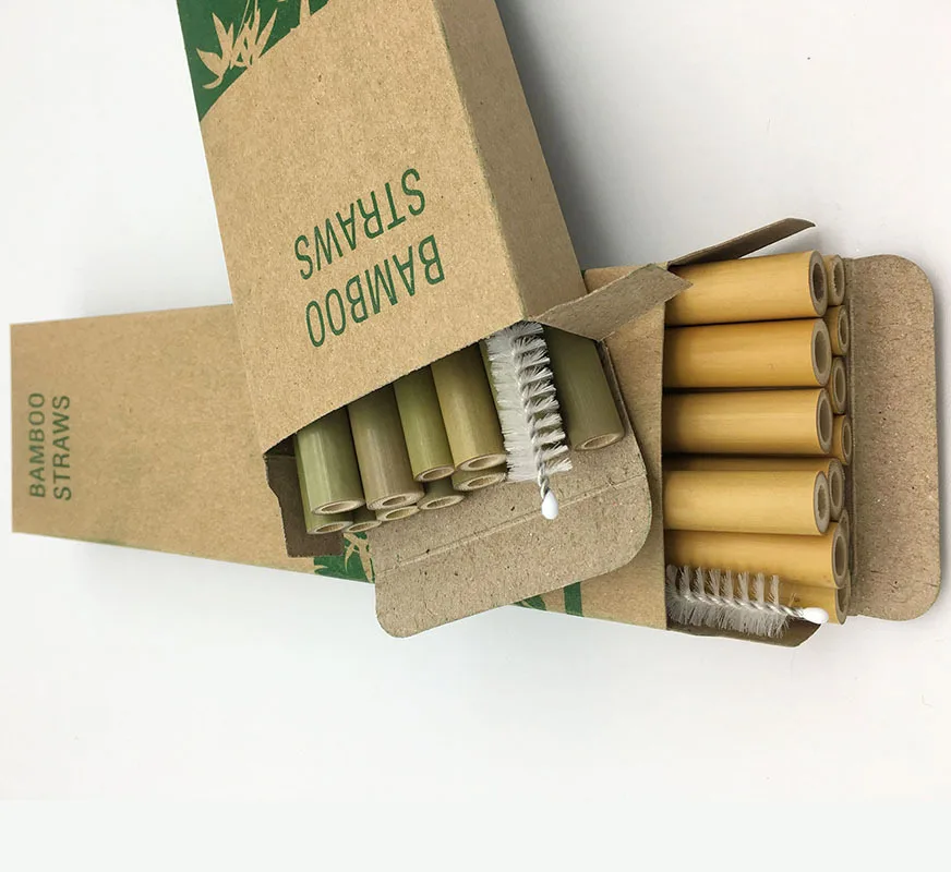 Wholesale Amazon top seller 2021 green bamboo straw sustainable eco friendly products