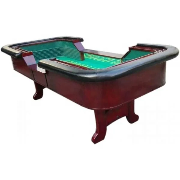 98 INCHES STANDARD CRAPS TABLE WITH CHIP RAIL ARM REST