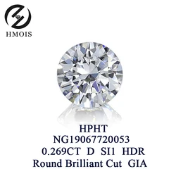 Ювелирные изделия HMOIS 0,26-1.05ct ct, оптовая продажа, CVD lab, созданы алмазы, HPHT, синтетические, D цвета, круглые, яркие алмазы