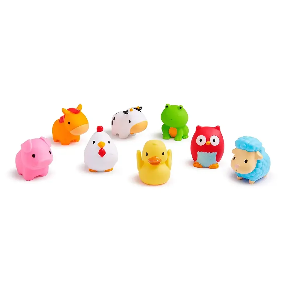 Hot Sale Bulk Baby Bath Set Toy Cute Novelty Children Cartoon Animal Bathtub Toy